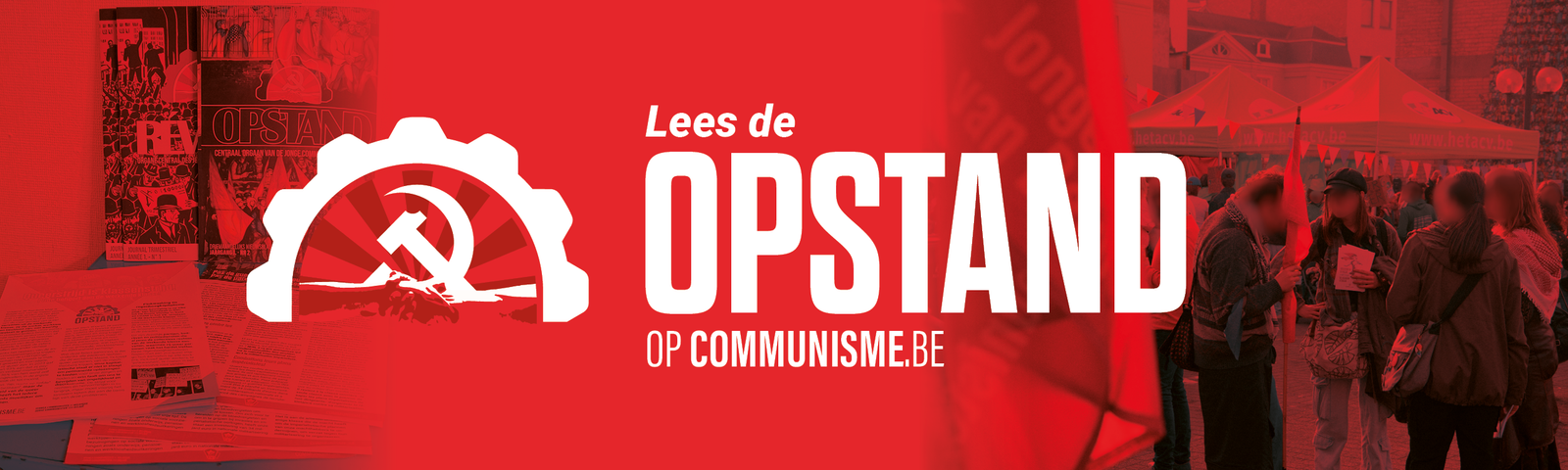 opstand banner